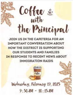 Coffee with the principal 2-19-25